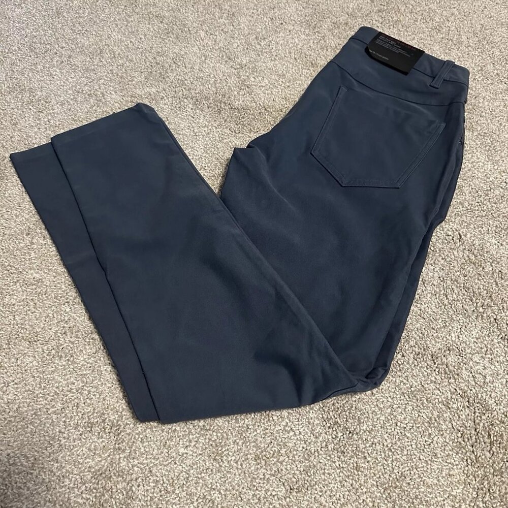 Lululemon Mens Navy Blue ABC Slim Pants Utilitech Fabric 30x32 Brand New